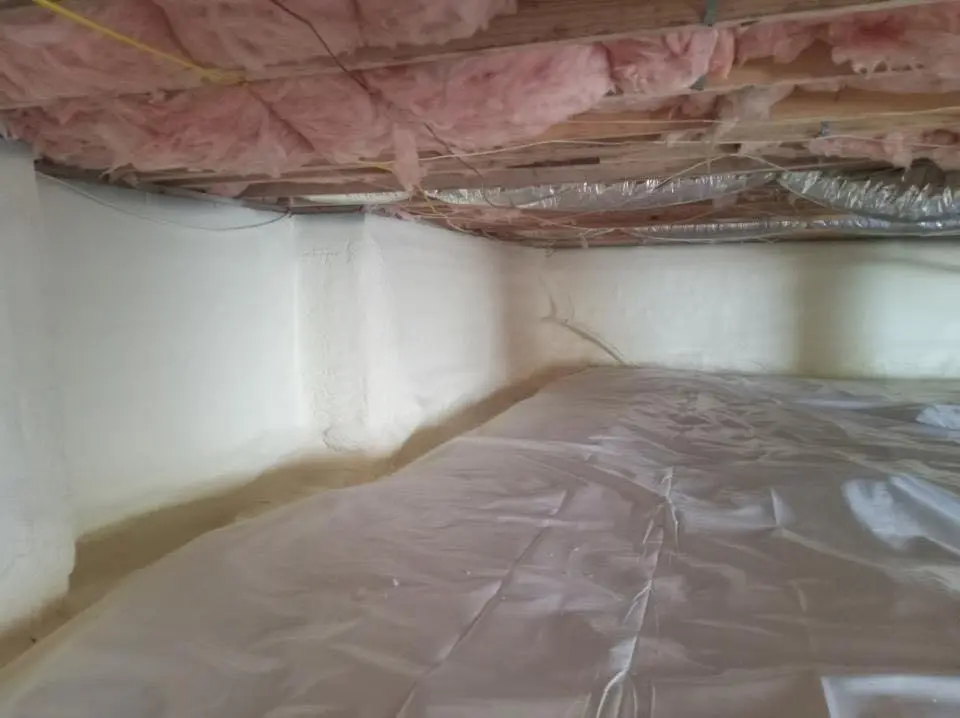 Crawl space encapsulation with closed-cell spray foam for Attic Insulation in Boiling Spring Lakes
